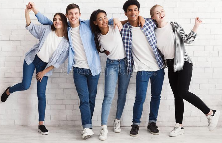 a group of people